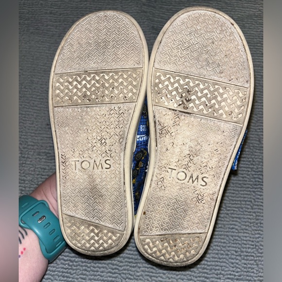EUC Toms x Tonka trucks blue/yellow toddler shoes, size 10c T10 10 construction - Picture 5 of 6